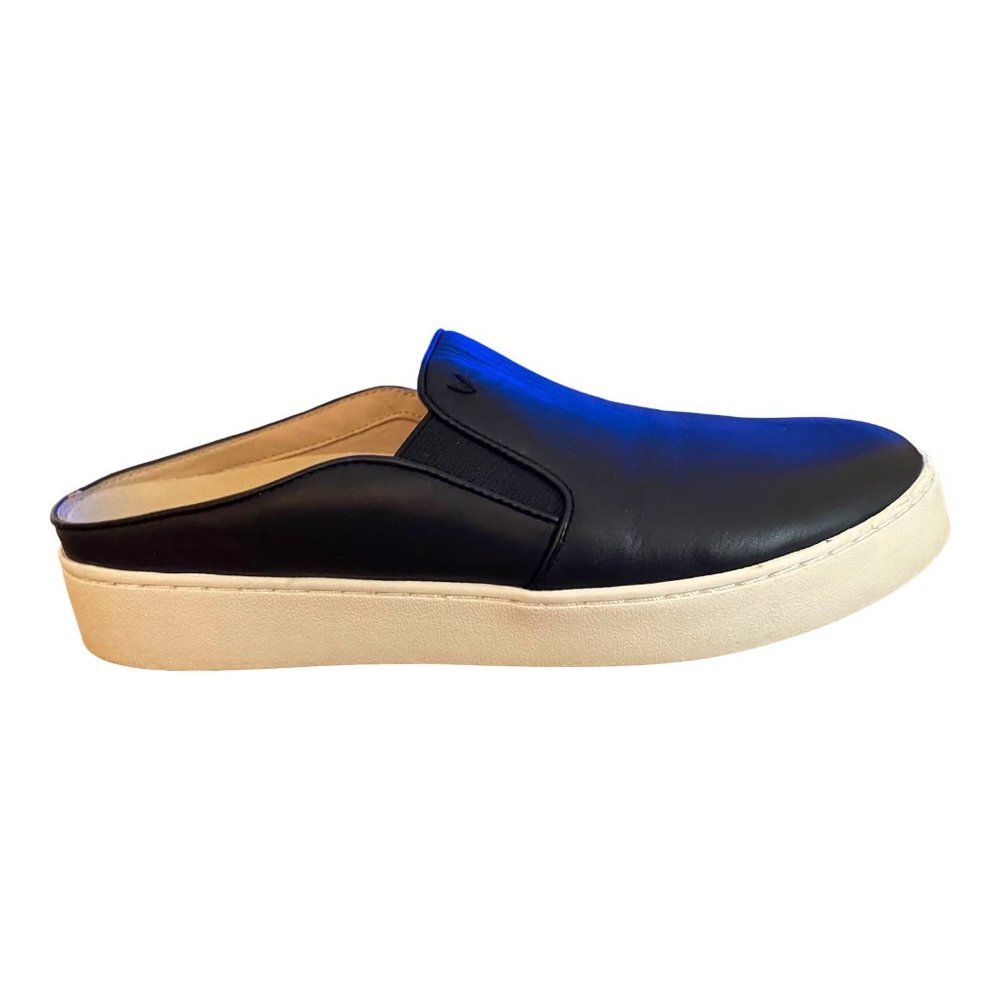 Vionic Splendid Dakota Women US 8.5 Black Leather Slip on Mule Stability Support - Picture 4 of 13